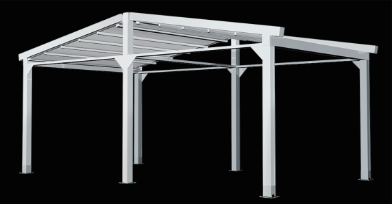 Pergola A3 Samostojná Double